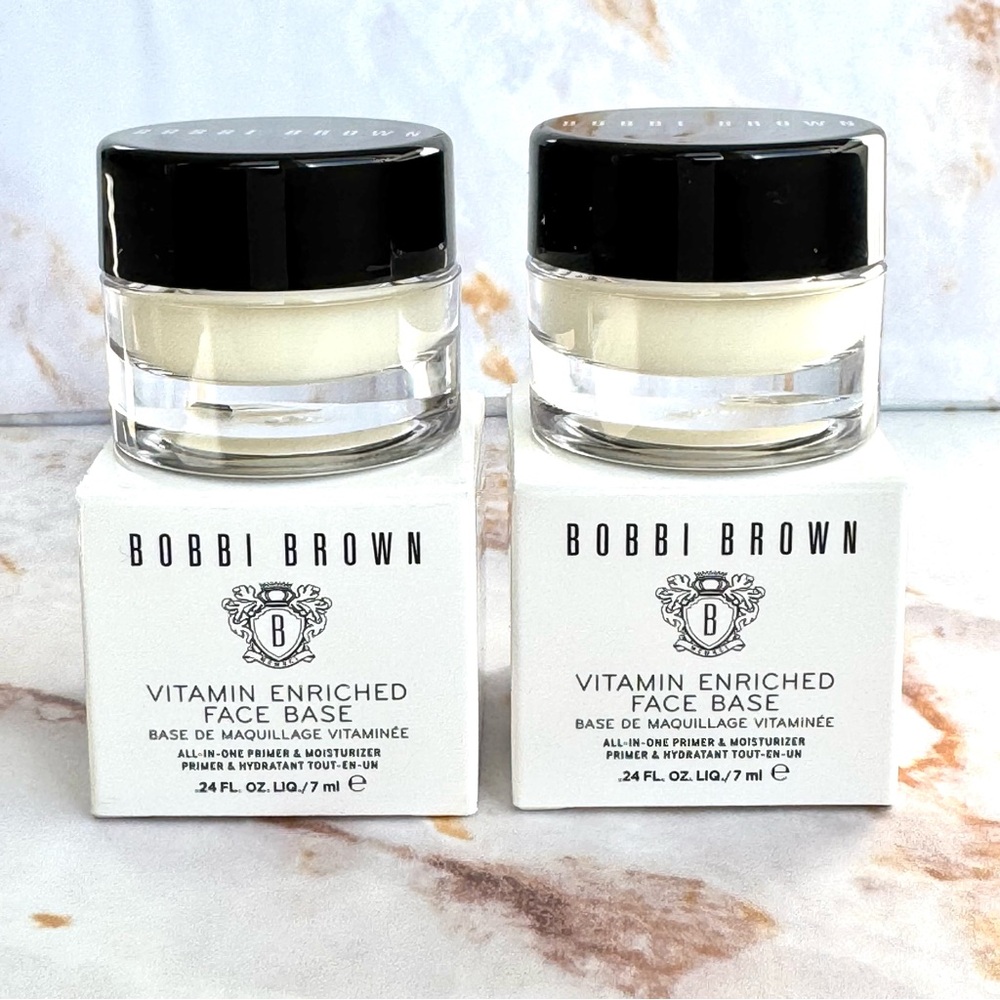 2X Bobbi Brown Vitamin Enriched Face Base Mini All-in-One Primer & Moisturizer - Picture 4 of 5